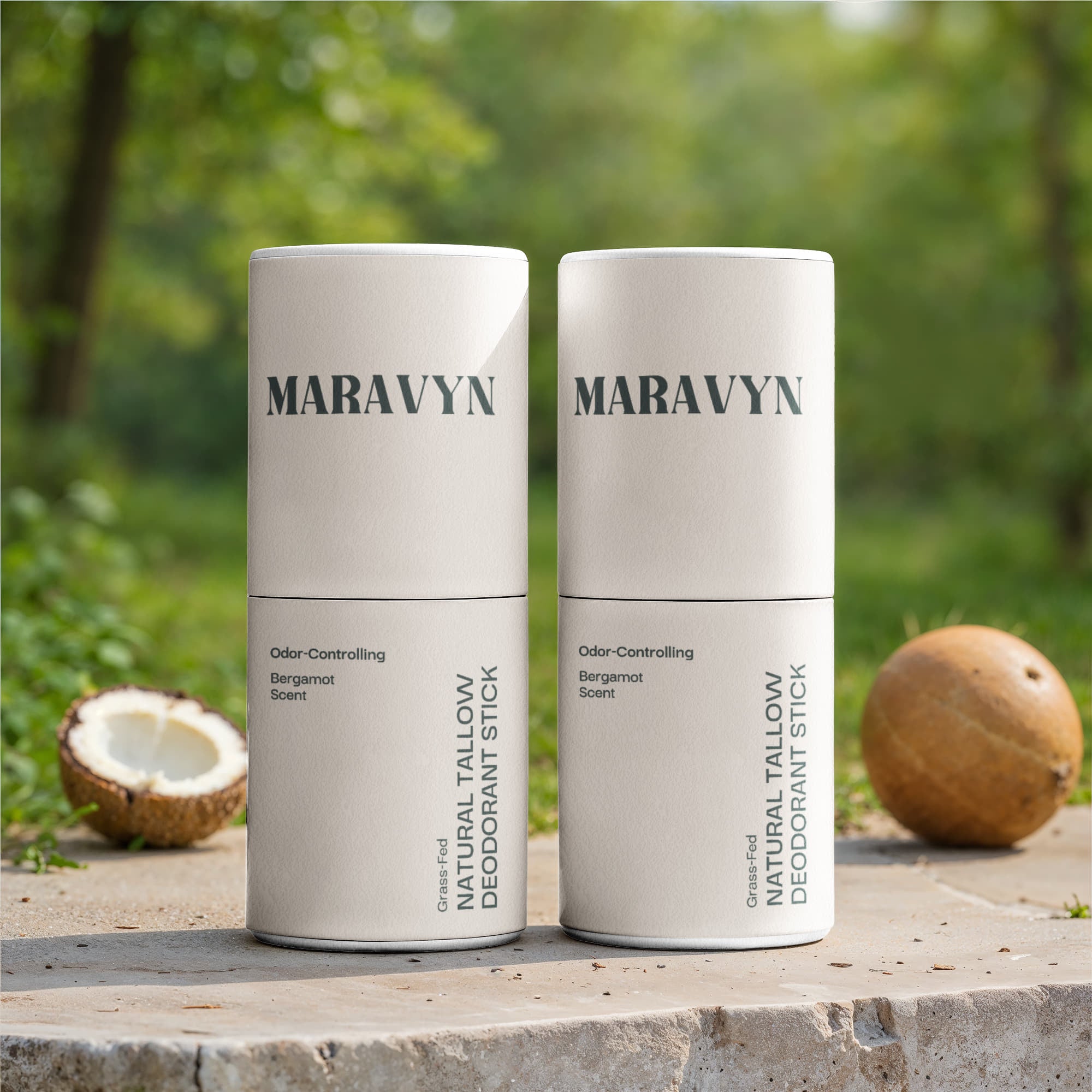 Natural Tallow Deodorant – 2 Pack